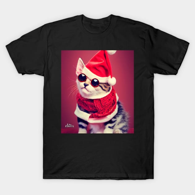 Merry Catmas Christmas T-Shirt by extraordinar-ia
